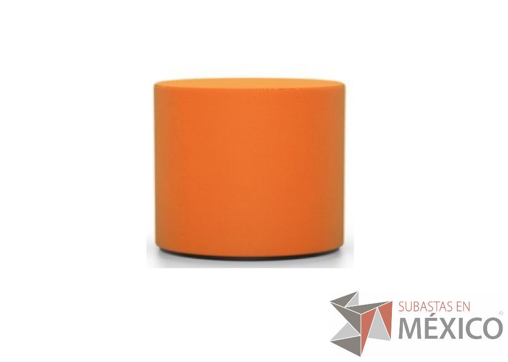 Lote 158 - Visiona amarillo/rojo amapola con acolchado en espuma de poliuretano con núcleo de poliestireno y relleno de poliéster, tapizado en tela.