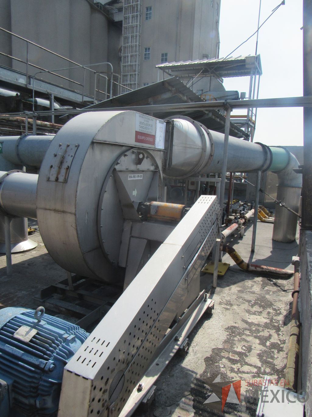 Lote 013C - Ventilador que inyecta aire húmedo a los Tanques de Remojo - Imagen 5