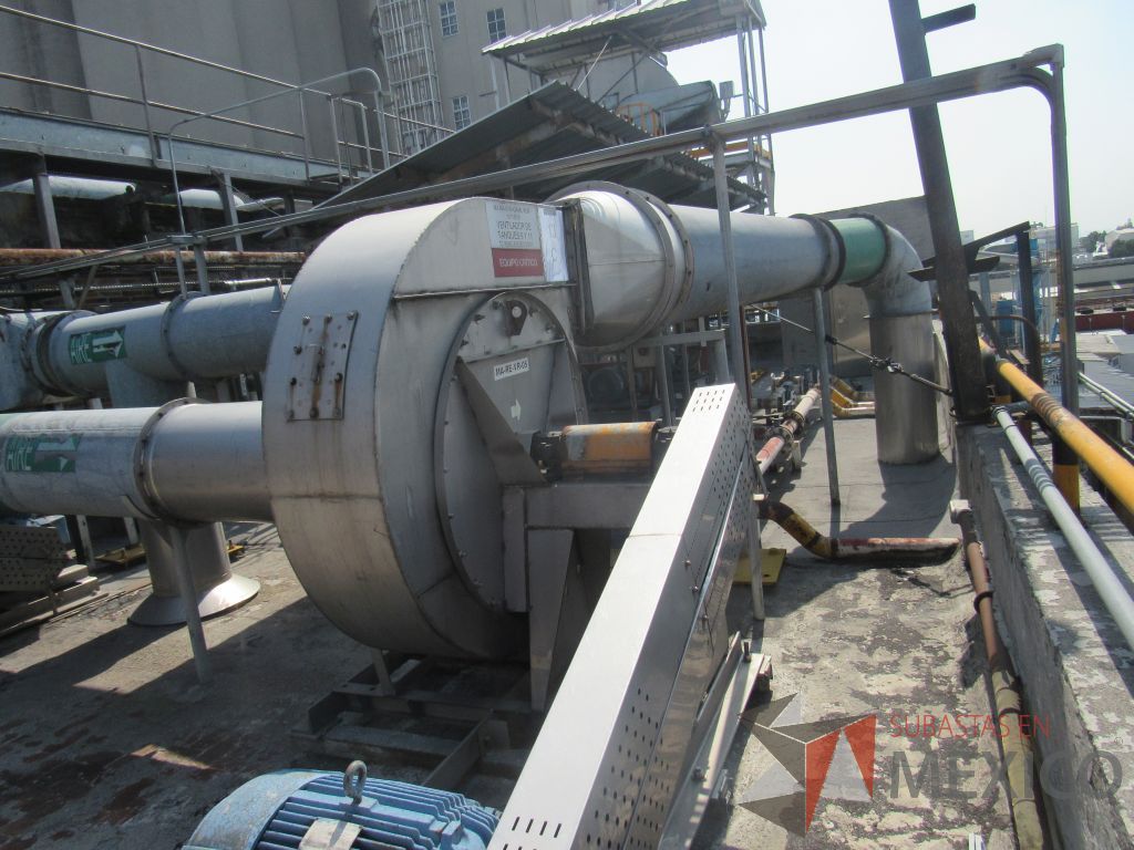 Lote 013C - Ventilador que inyecta aire húmedo a los Tanques de Remojo