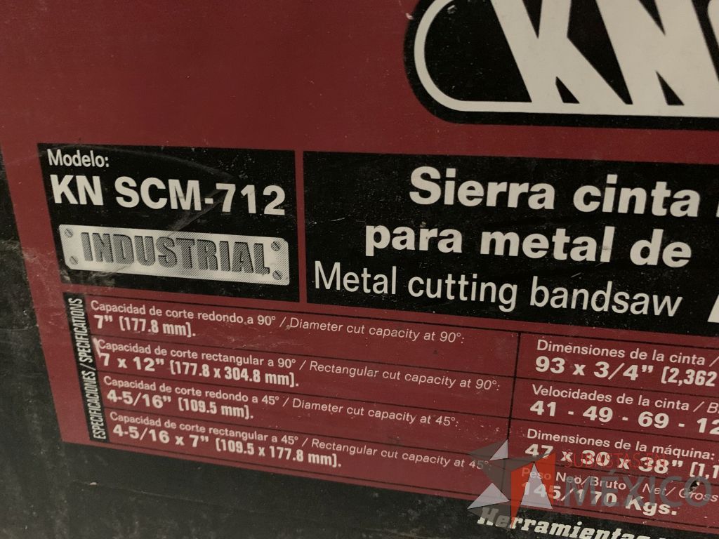 Lote 018 - Sierra cinta para metal de 7x12 , marca KNOVA, modelo knscm712 - Imagen 8