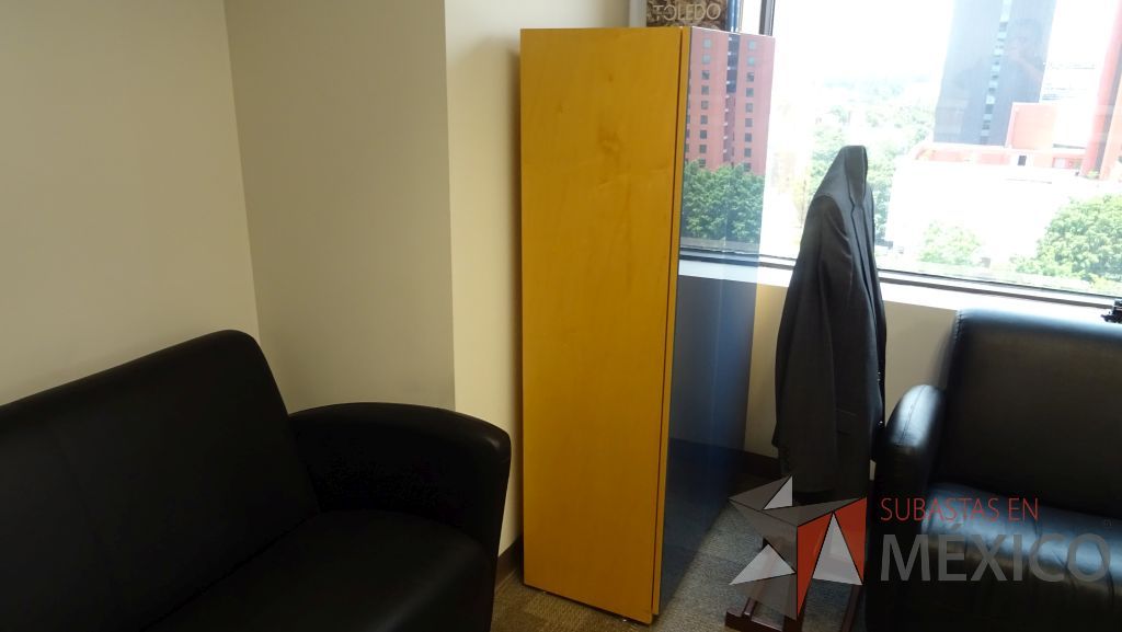 Lote 011 - Gabinete vertical alto de madera con 2 puertas