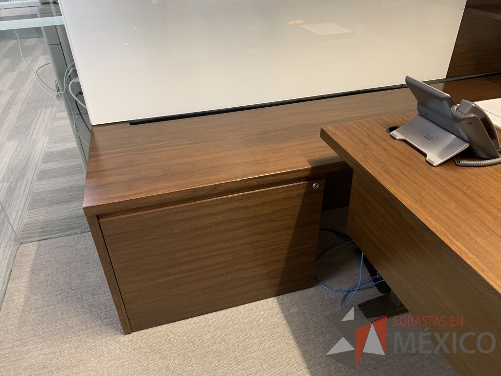 Lote 069 - Oficina ejecutiva con Escritorio, Gabinete, Credenza y Librero - Imagen 10