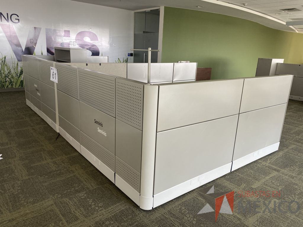 Lote 061 - Estación de trabajo para 2 personas y Credenza con 2 cajones - Imagen 18