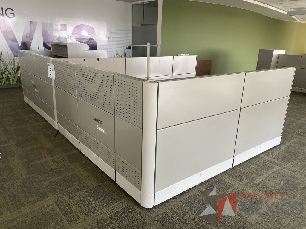 Lote 061 - Estación de trabajo para 2 personas y Credenza con 2 cajones - Imagen 19