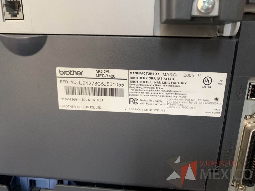 Lote 146 - 4 multifuncionales laser marca Brother (MFC7420,DCP8080DN,DCP7040) y 1 Impresora laser marca HP - Imagen 20