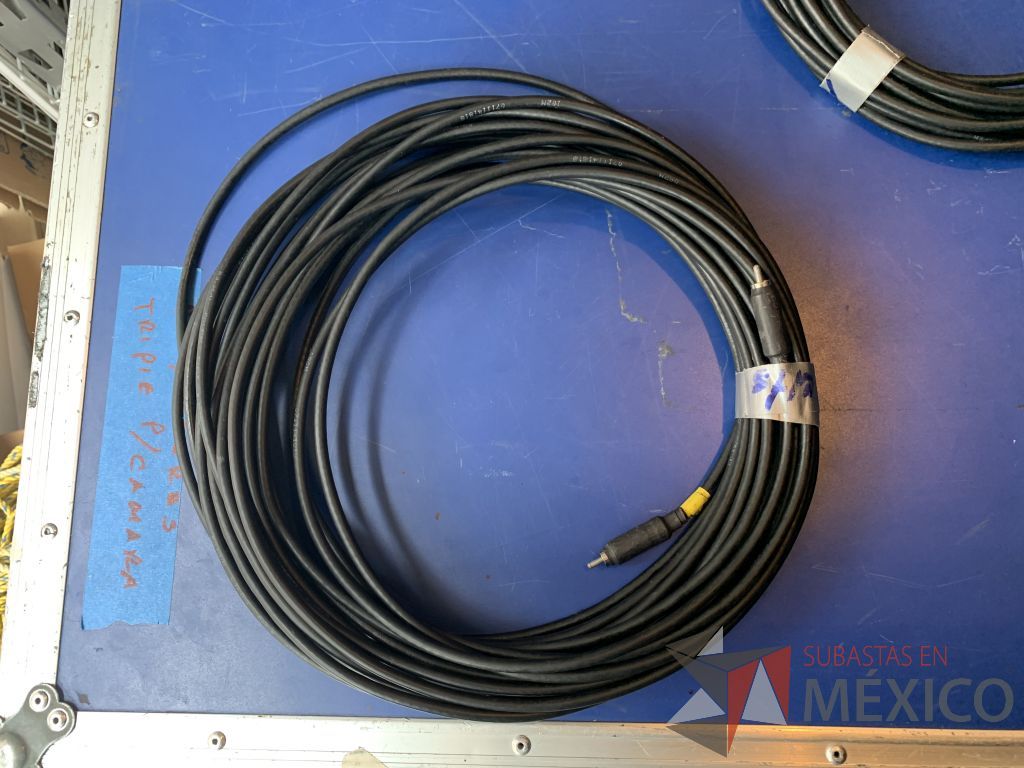 Lote 115 - 6 cables genericos RCA macho a macho, 1 de 2 machos a 2 machos, 1 de 3 machos a 3 machos - Imagen 12