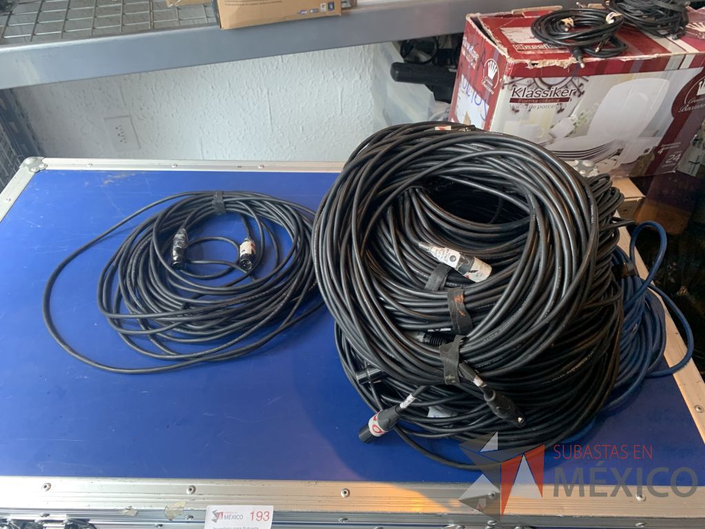 Lote 104 - 7 cables canon marca kramer 3 de 22 mts, 3 de 15 mts y 1 de 10 mts - Imagen 17
