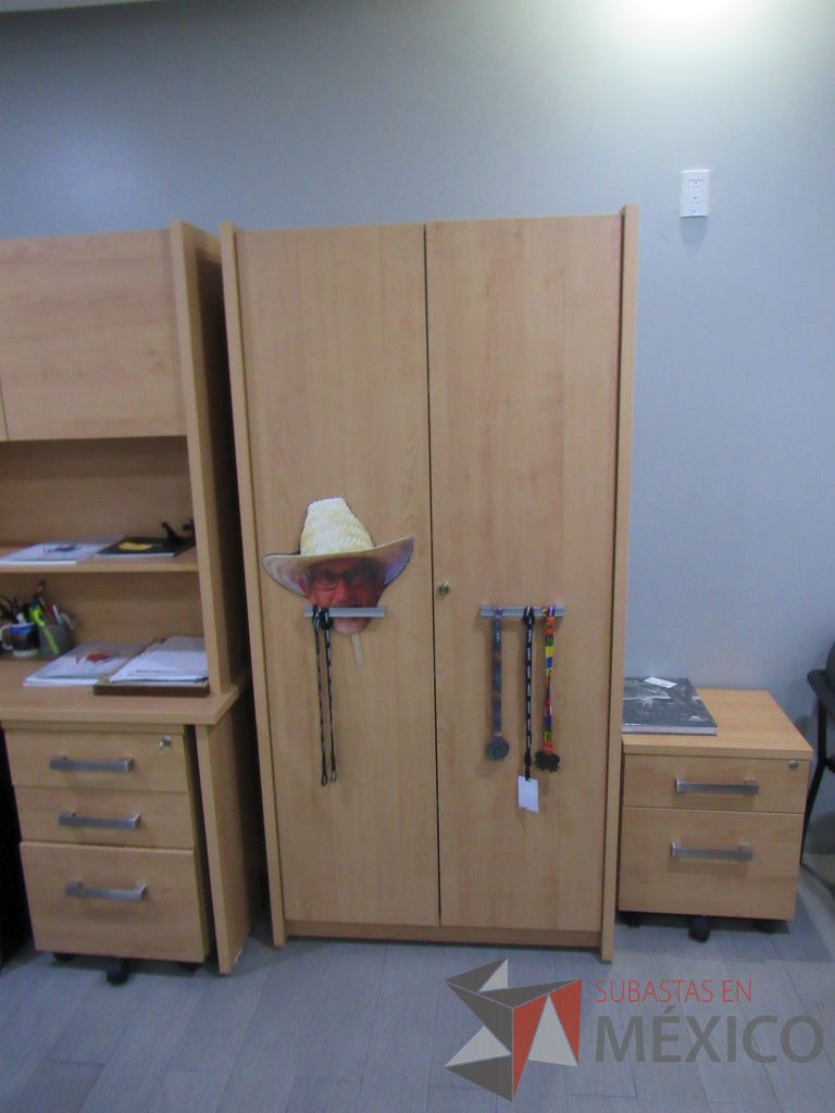 Lote 005 - Oficina Ejecutiva con Escritorio en escuadra, Archivero, Gabinete alto, Mesa de trabajo y Pizarrón - Imagen 15