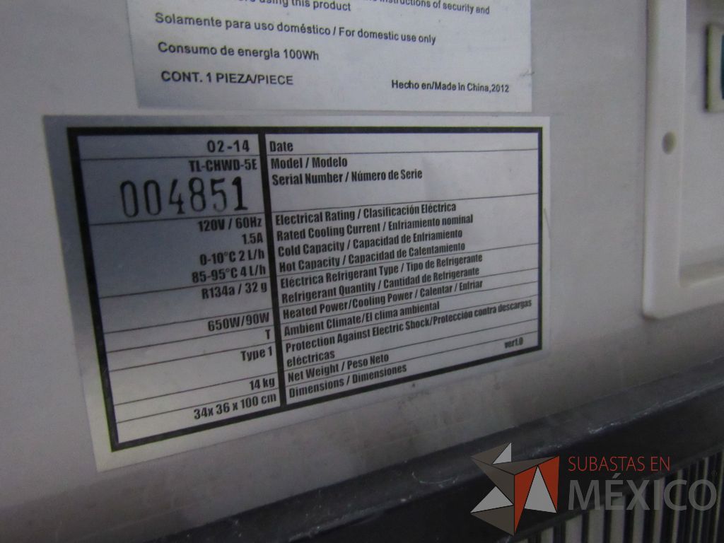 Lote 042 - Despachador de agua, Marca: Everstar - Imagen 2