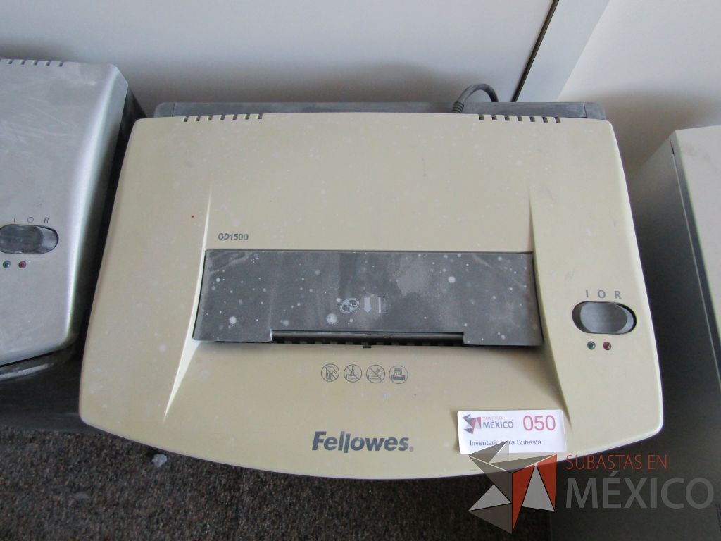 Lote 066 - Trituradora de papel color Beige, Modelo: OD1500, Marca: Fellowes - Imagen 4