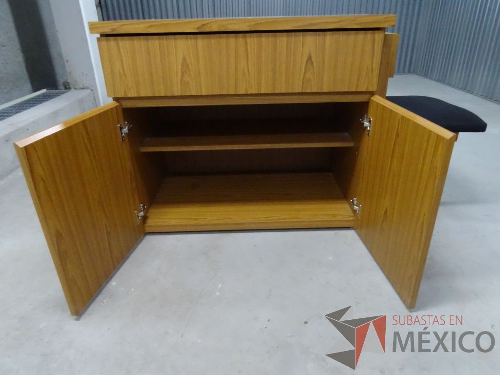 Lote 016 - Gabinete tipo madera con dos puertas y un entrepaño - Imagen 2