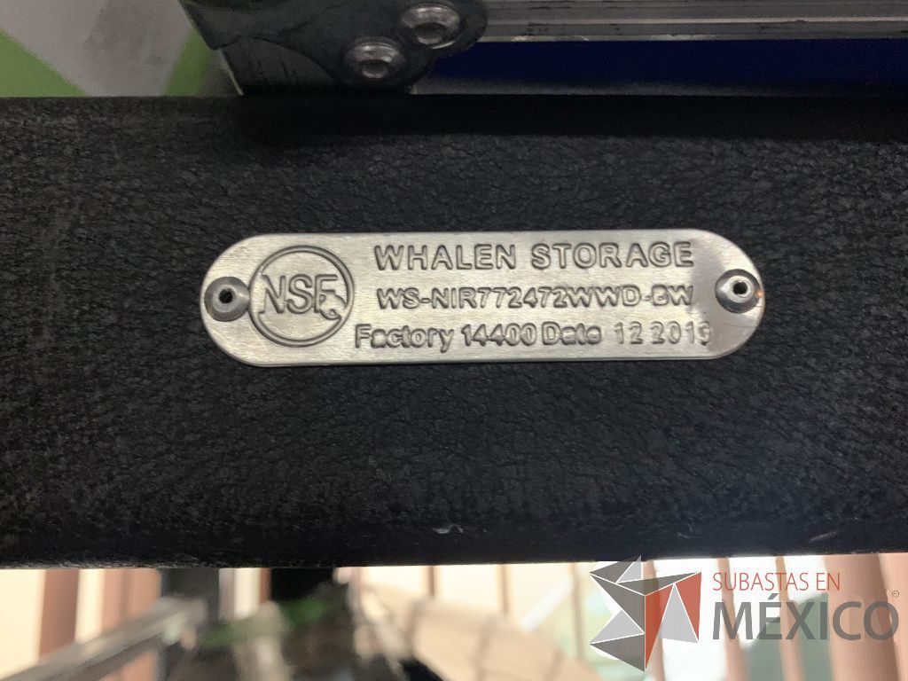Lote 068 - Estante CARGA PESADA calidad industrial/comercial marca Whalen (gorila) color negro con parrillas cromadas de 1.83x0.61x1.96m - Imagen 5