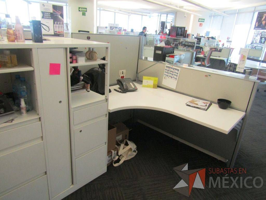 Lote 099 - Estación de trabajo para 3 personas, 1 credenza de 1 cajón,1 espacio para documentos - Imagen 7