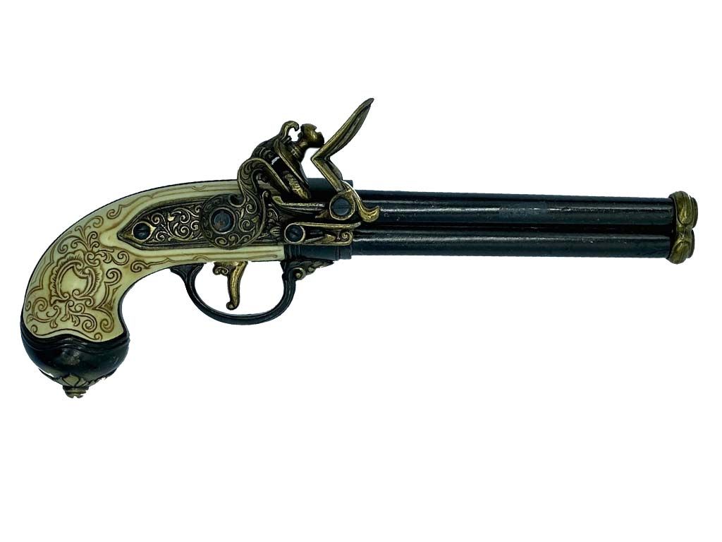Lote 107 - Pistola Italiana tres cañones Lorenzoni 1680