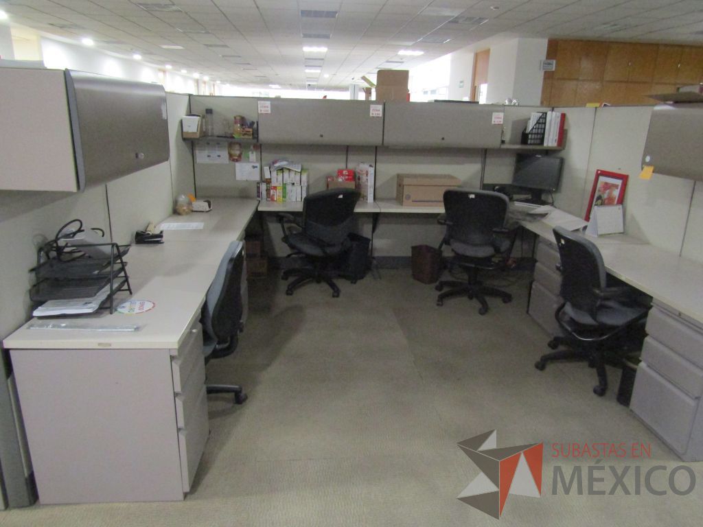 Lote 002 - Estación de trabajo para 16 personas con mampara alta con 16 gavetas - Imagen 15