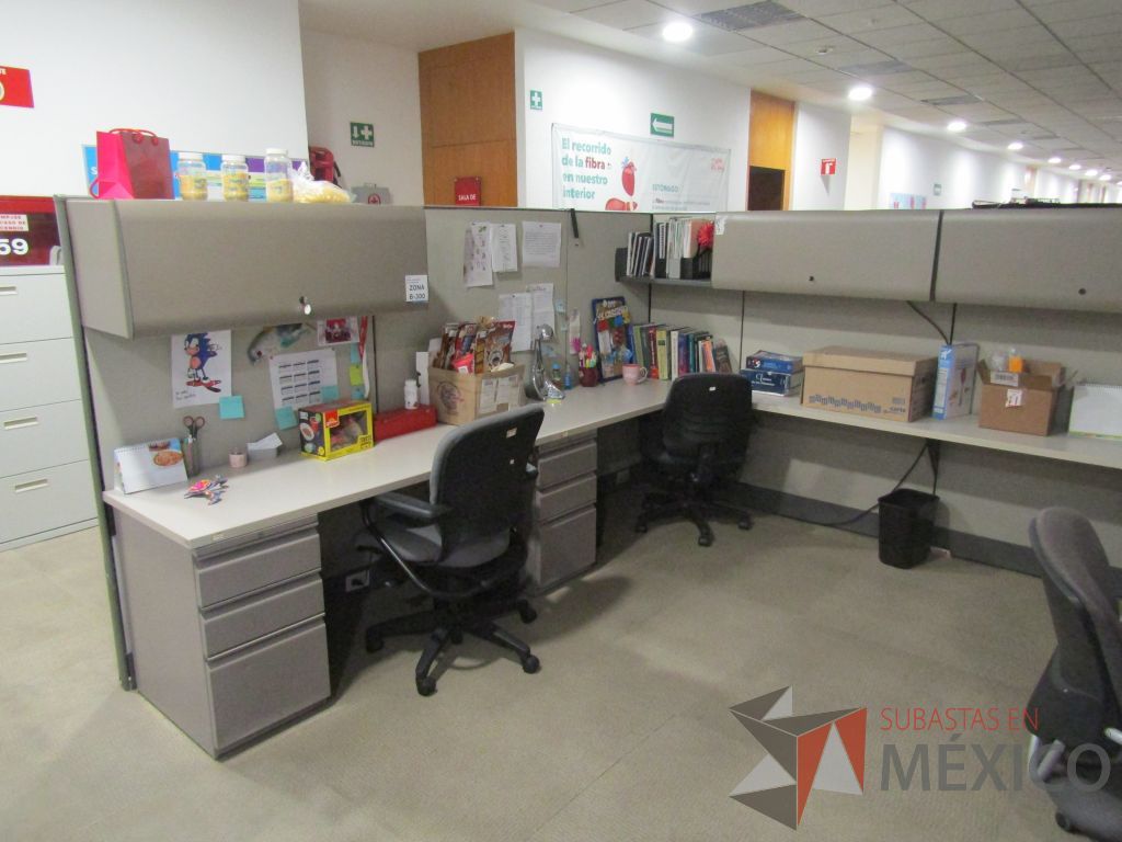 Lote 002 - Estación de trabajo para 16 personas con mampara alta con 16 gavetas - Imagen 29