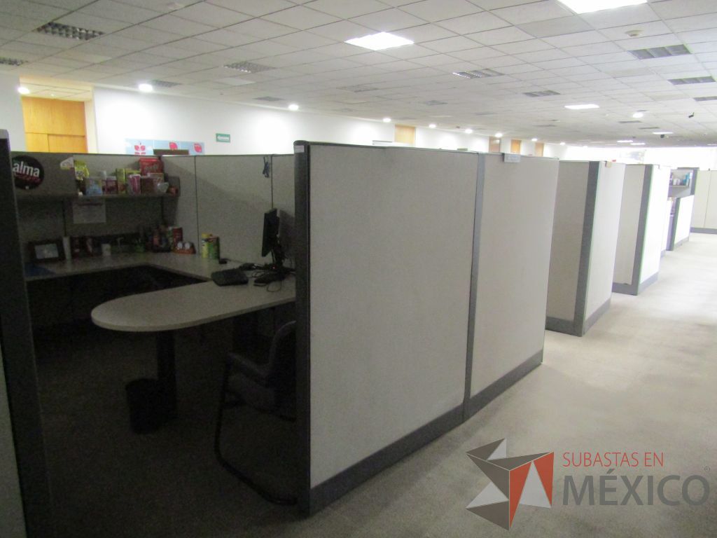 Lote 003 - Estación de trabajo para 8 personas con mampara alta con 8 gavetas - Imagen 7