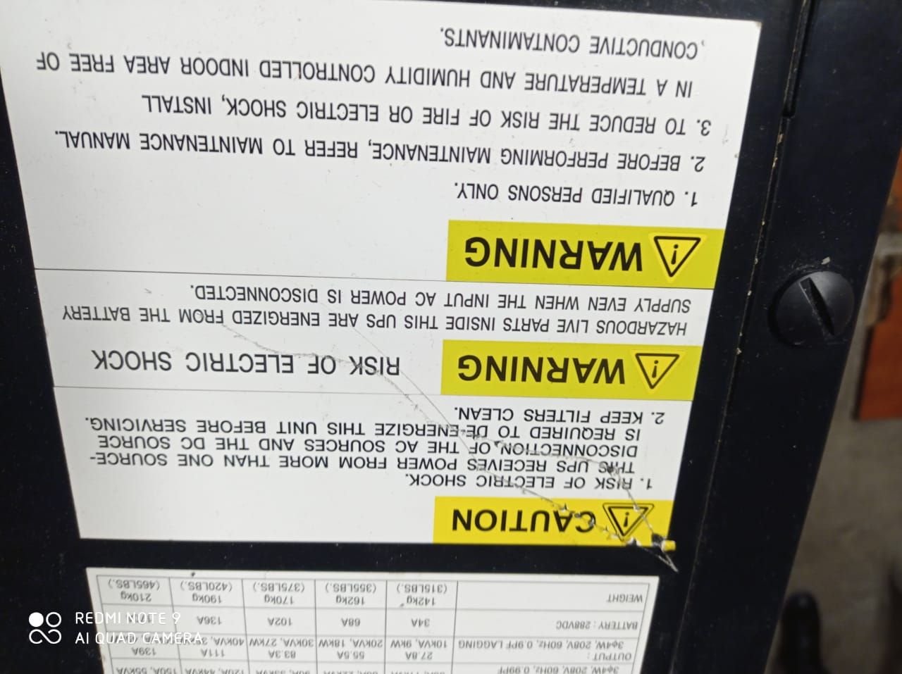 Lote 088 - UPS, Modelo: UP1133A-A403SU-2, Marca: Mitsubishi Electric y Mando de baterias - Imagen 25