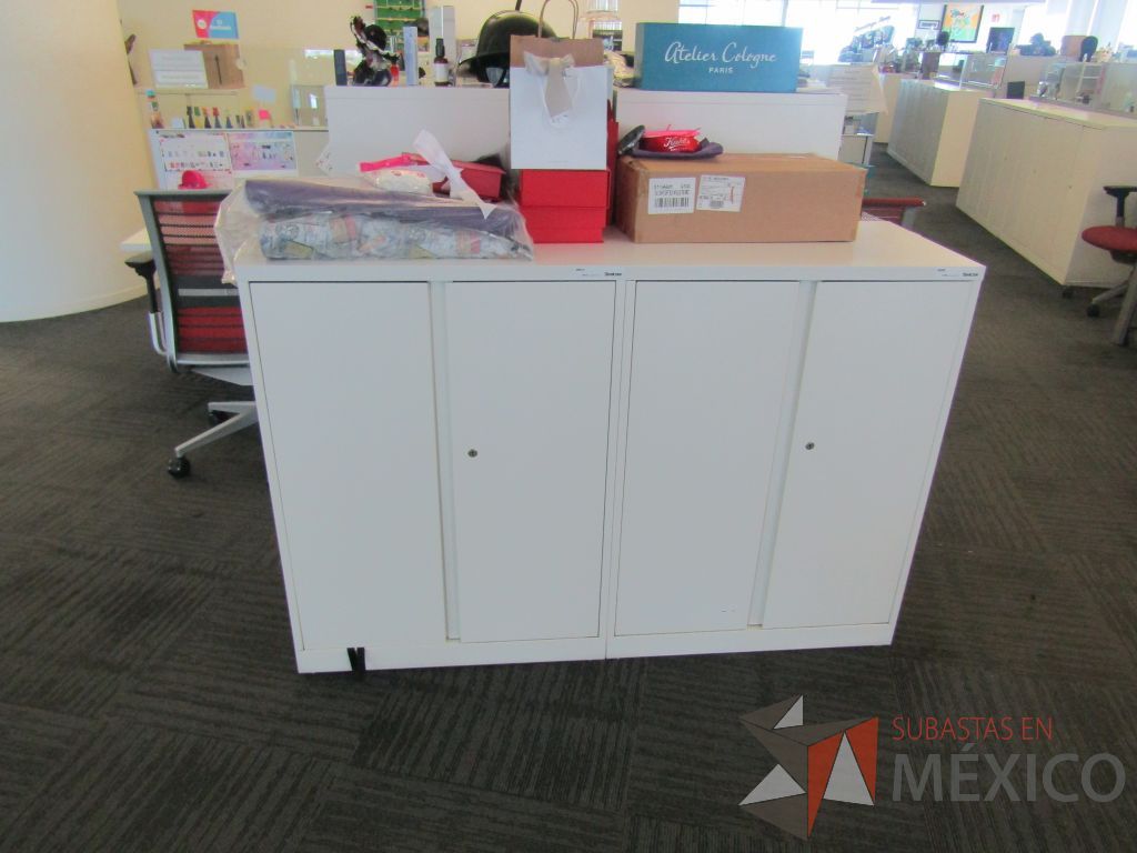 Lote 118 - Gabinete metálico con 4 puertas color blanco - Imagen 6