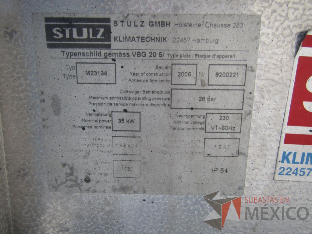Lote 499 - Condensadora de dos ventiladores a 230V, 60 Hz y Sistema de Refrigeración de precisión CyberAir de 8 TR. - Imagen 12