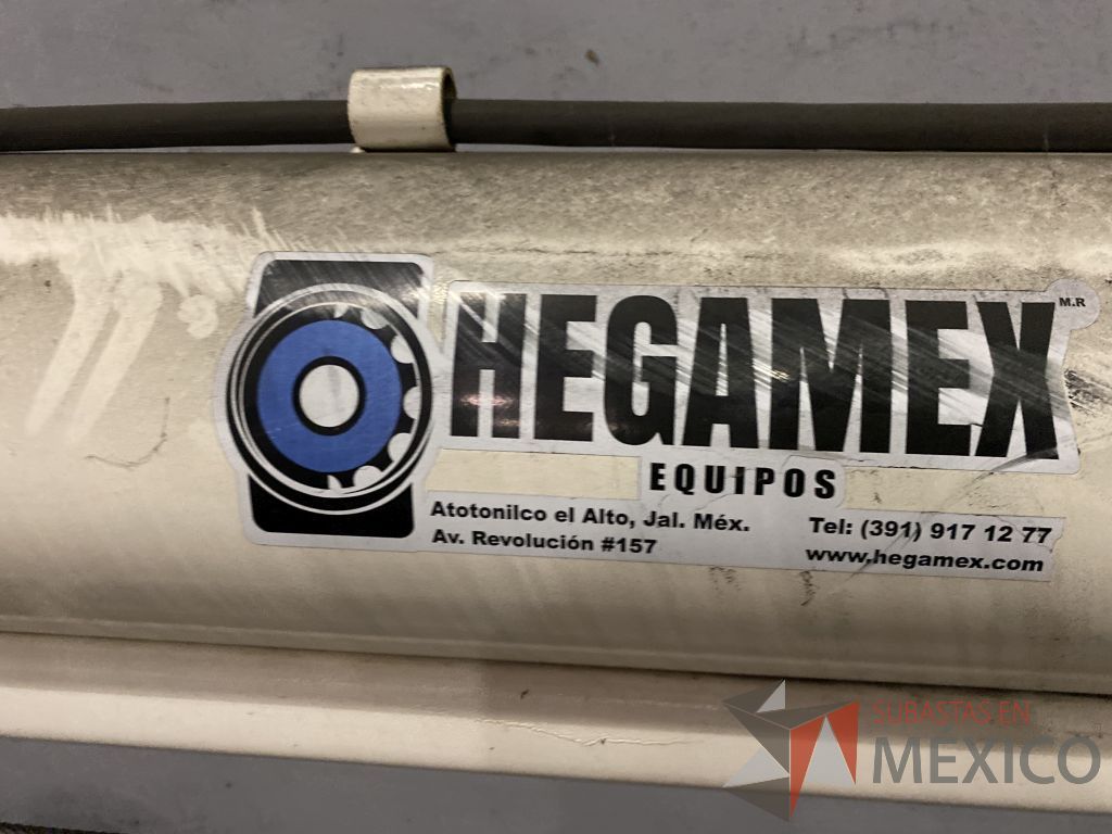 Lote 003 - Transportador para granos, helicoidal de bazuca metálica con ruedas color blanco - Imagen 22