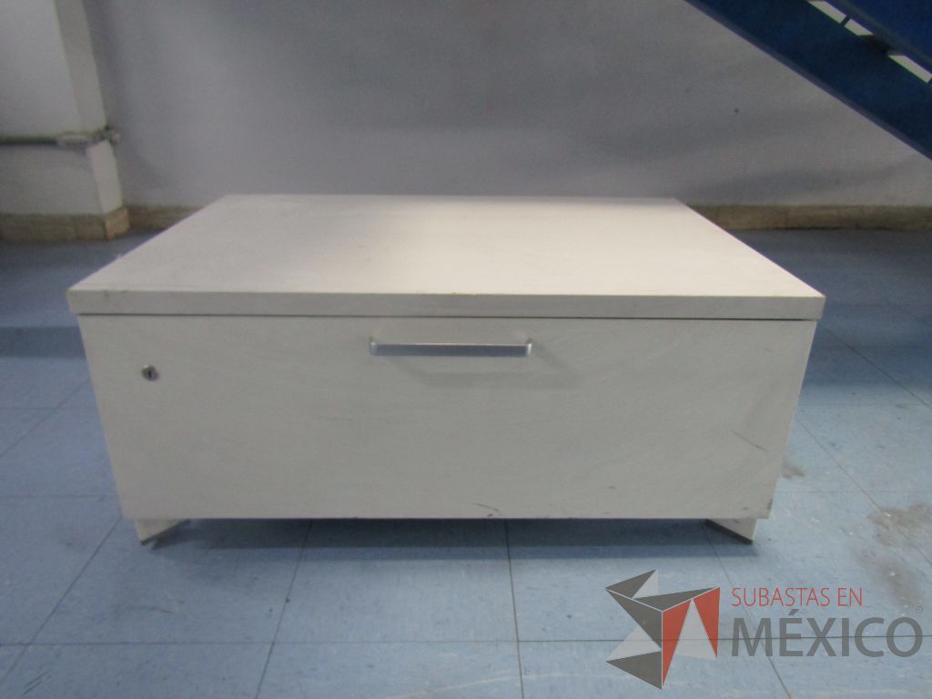 Lote 031 - 6 Gabinetes métalicos de 1 cajón color blanco - Imagen 3