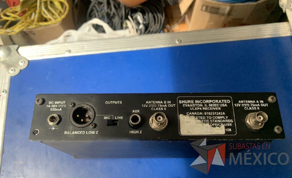 Lote 032 - Receptor Sennheiser; Receptor Shure, 3 diademas inalámbricas Shure , 4 bodies Shure y 1 CASE - Imagen 6