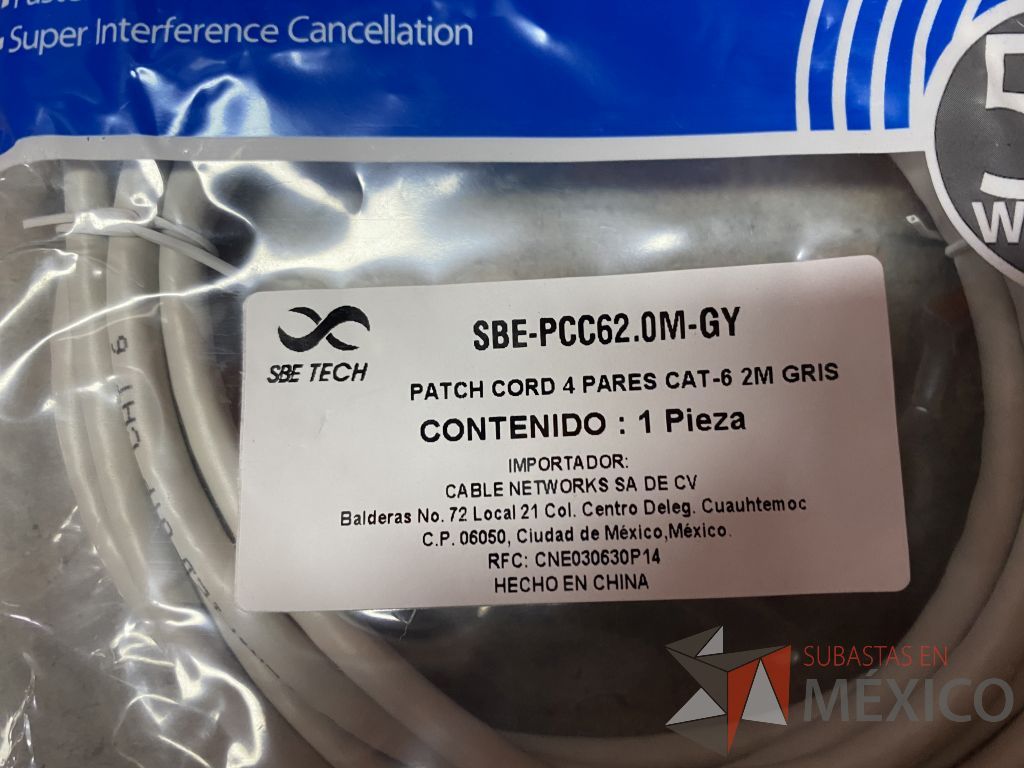 Lote 198 - 778 Cables de red UTP categoria 6 de 2 metros color gris - Imagen 16