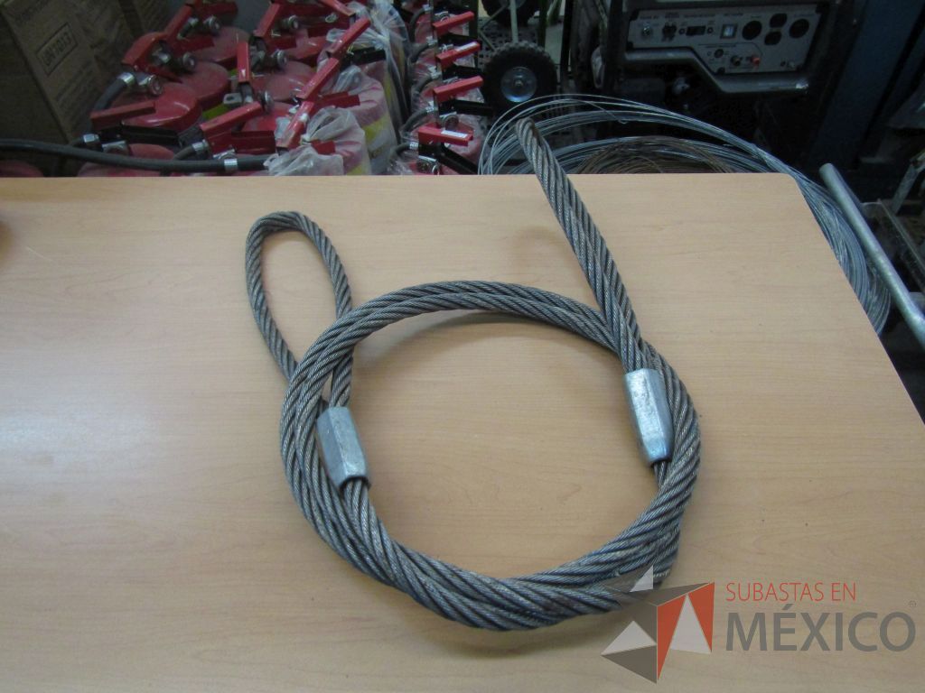 Lote 266 - 1 Cadena eslabón 3/8, 1 Cadena eslabón 1/4, 65 Cable de acero 3/16... - Imagen 26