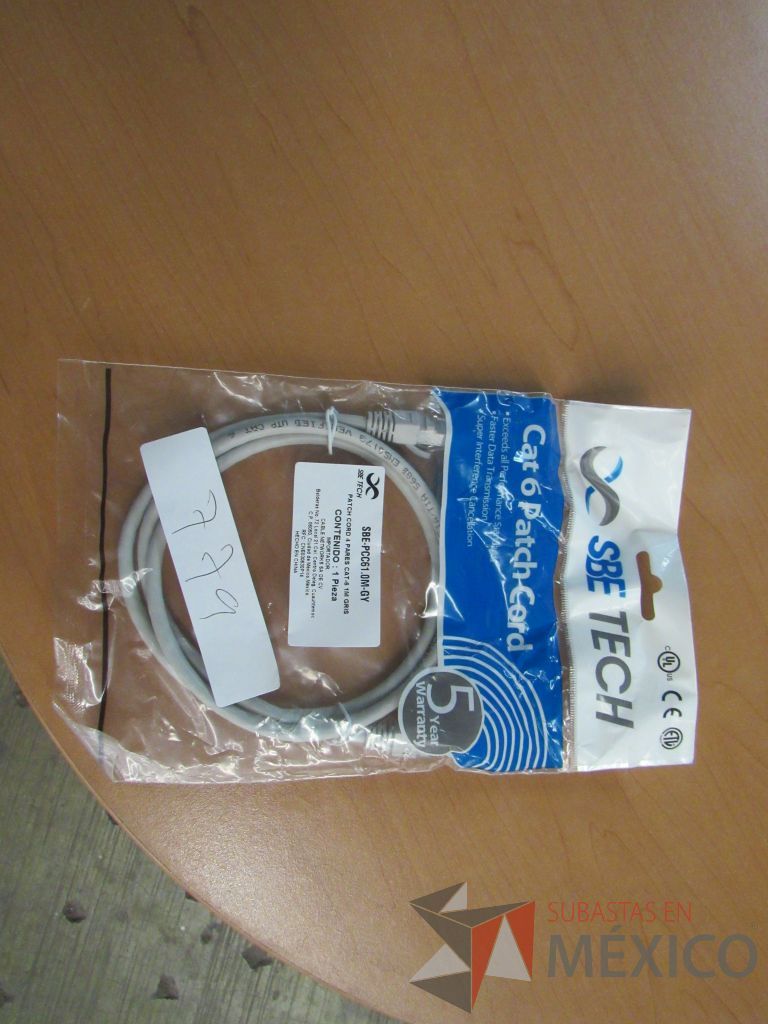 Lote 199 - 502 Cables de red UTP categoria 6 de 1 metro color gris - Imagen 4