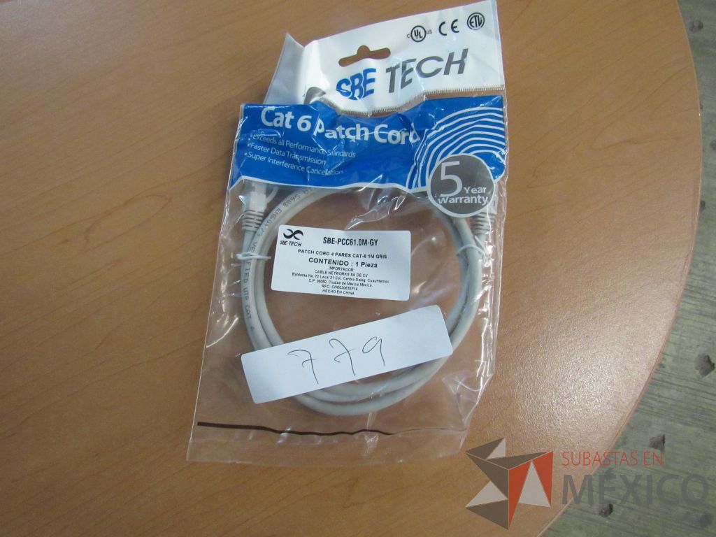 Lote 199 - 502 Cables de red UTP categoria 6 de 1 metro color gris - Imagen 5