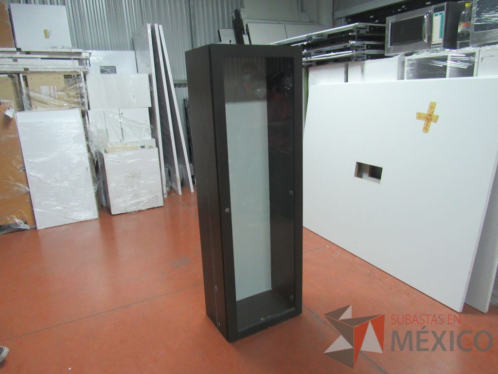 Lote 063 - 2 Gabinetes alto color gris con vidrio al medio - Imagen 9