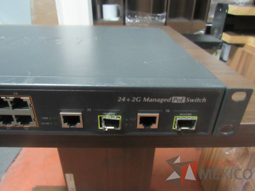 Lote 037 - Switch Planet de 24 puertos 10/100 Mbps + 2 Gigabit TP/SFP - Layer 2 Managed Switch, Modelo FGSW2620PVM - Imagen 8