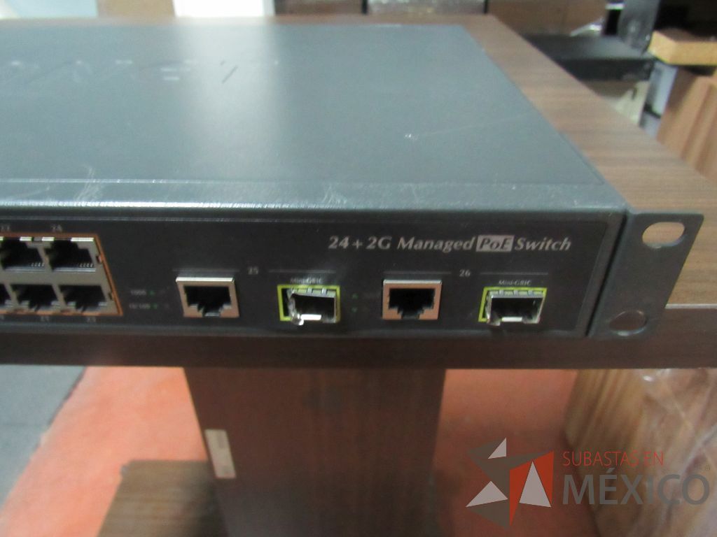 Lote 037 - Switch Planet de 24 puertos 10/100 Mbps + 2 Gigabit TP/SFP - Layer 2 Managed Switch, Modelo FGSW2620PVM - Imagen 9