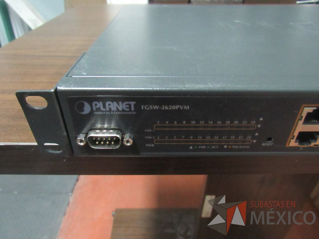 Lote 037 - Switch Planet de 24 puertos 10/100 Mbps + 2 Gigabit TP/SFP - Layer 2 Managed Switch, Modelo FGSW2620PVM - Imagen 13
