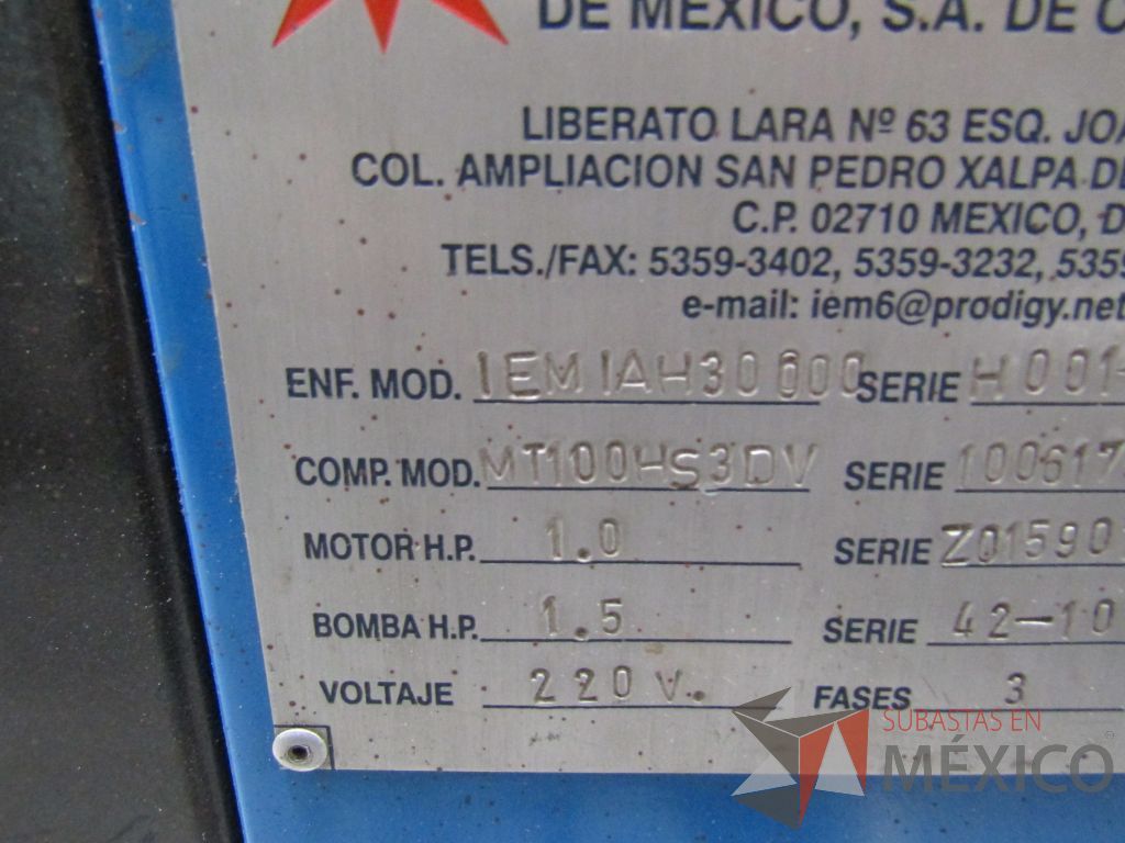 Lote 036 - Chiller INENMEX, Modelo IEMIAH30000 - Imagen 23