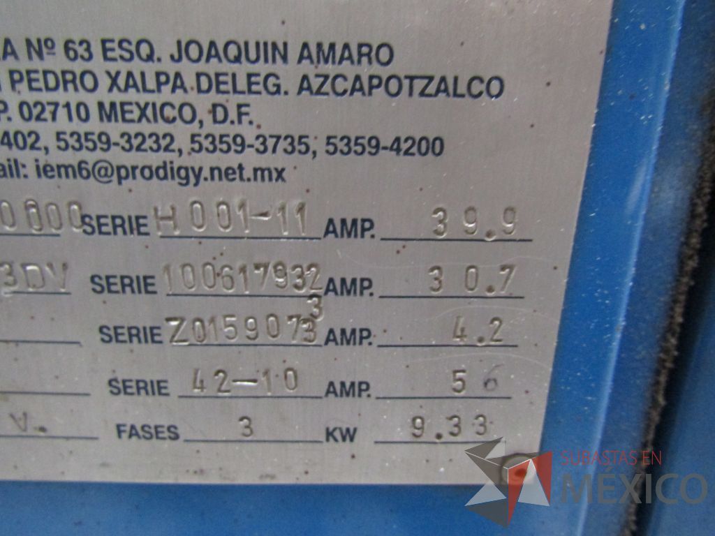 Lote 036 - Chiller INENMEX, Modelo IEMIAH30000 - Imagen 25