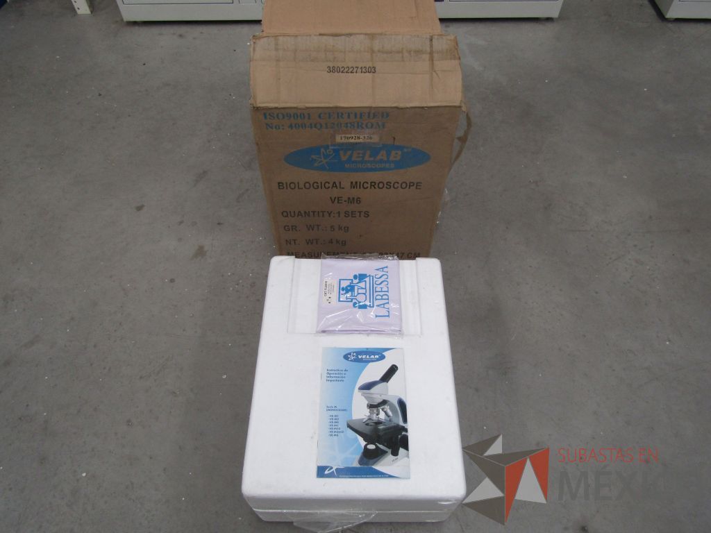 Lote 032 - Microscopio VELAB, Modelo VE-M6 - Imagen 7