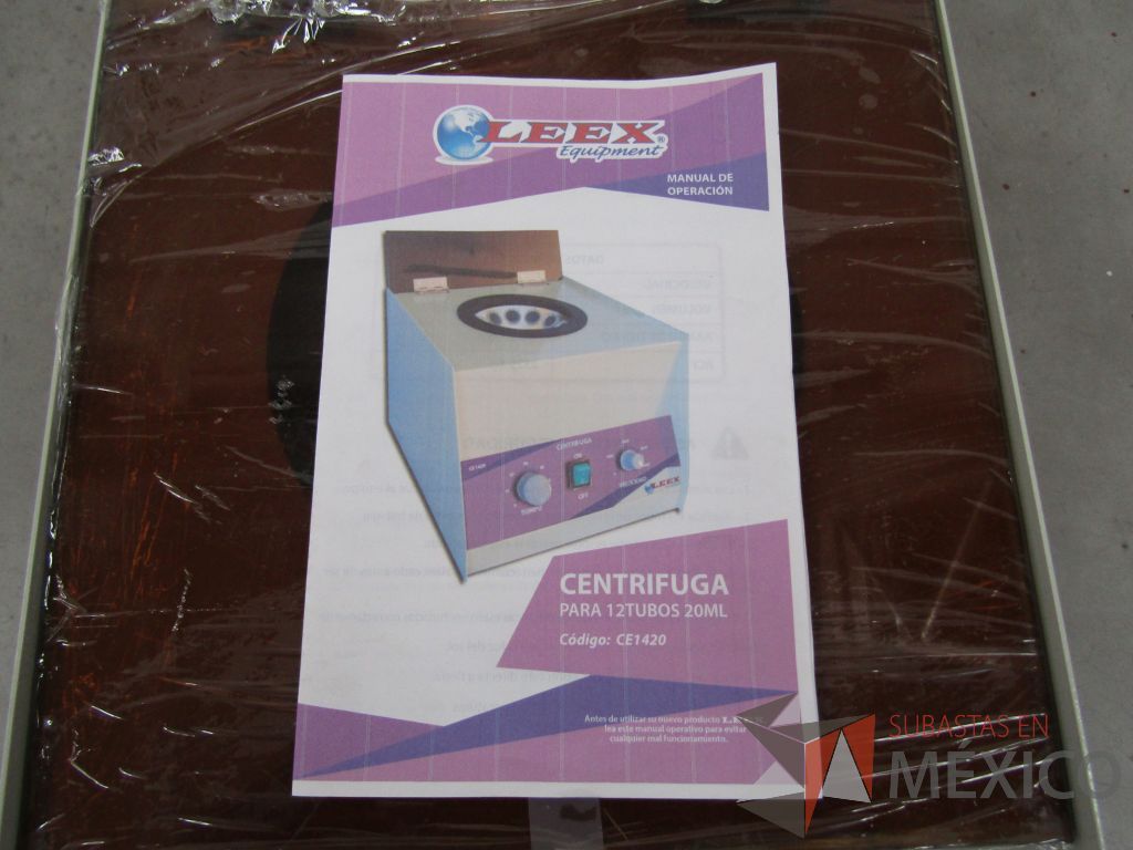 Lote 039 - Centrifugadora para 12 tubos de 20 ml LEEX, Modelo: CE1420 - Imagen 12