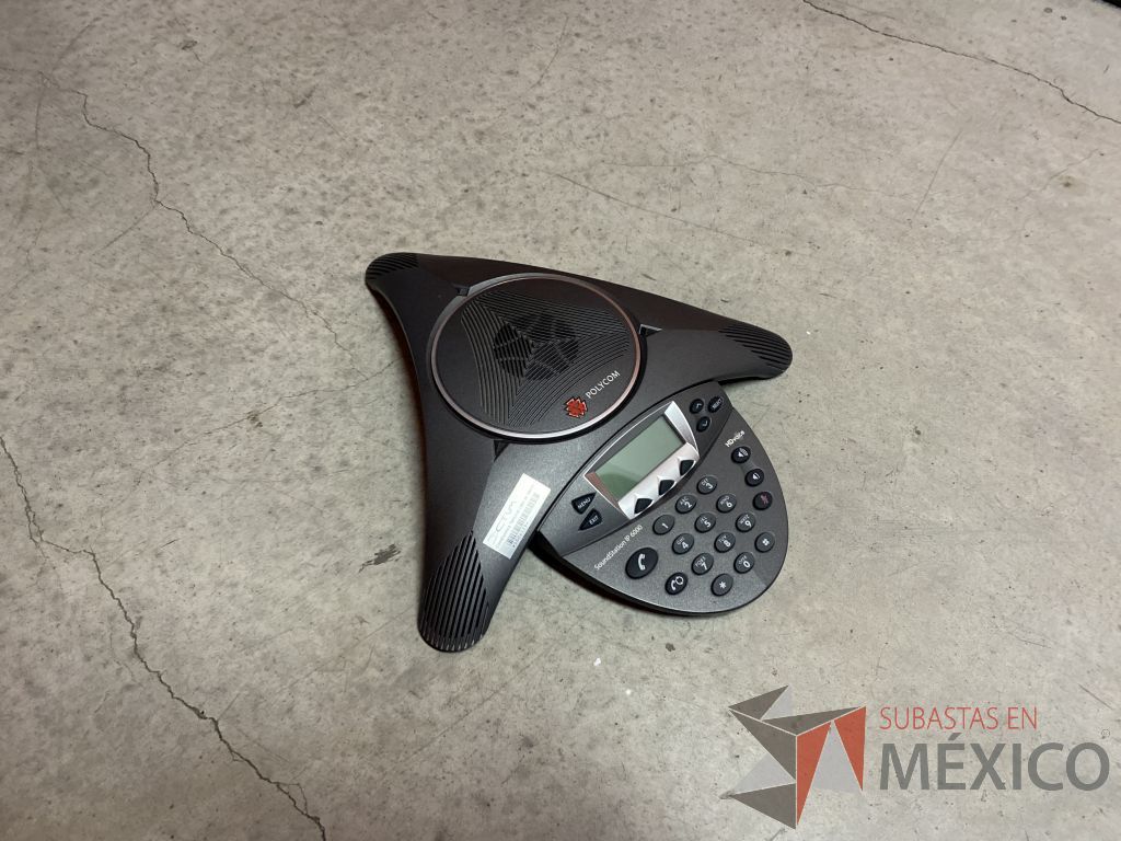 Lote 152 - Teléfono de audio conferencia color negro (Puerto 1GB) Polycom, Modelo: Sound Point 6000 - Imagen 2