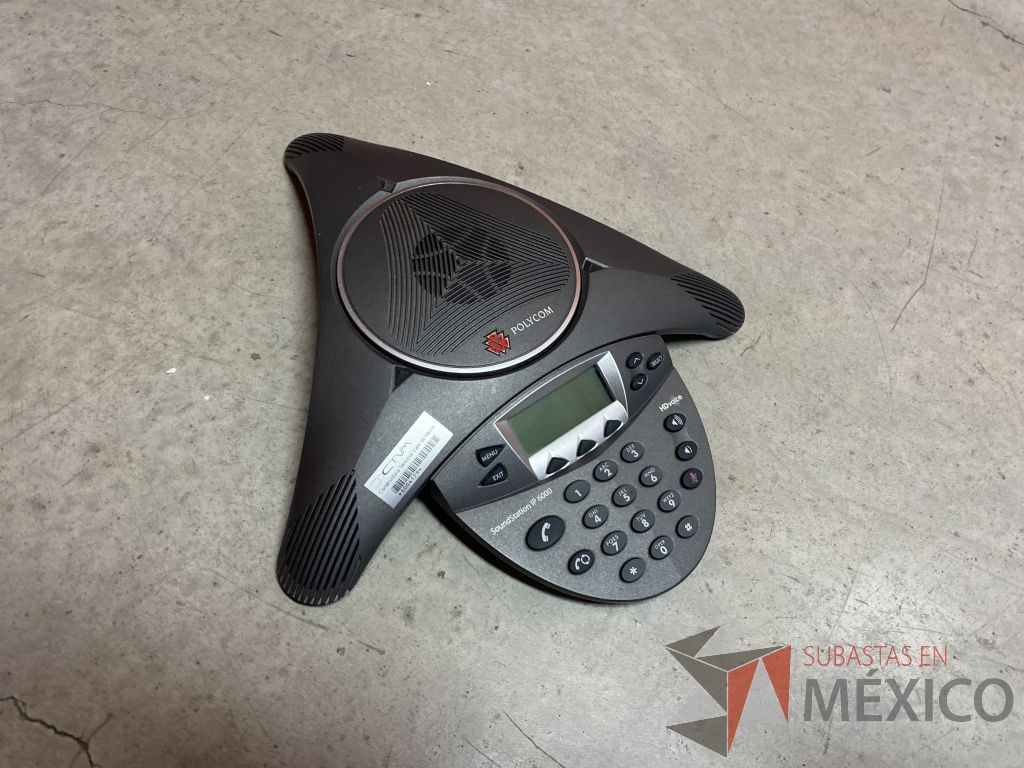 Lote 152 - Teléfono de audio conferencia color negro (Puerto 1GB) Polycom, Modelo: Sound Point 6000 - Imagen 8