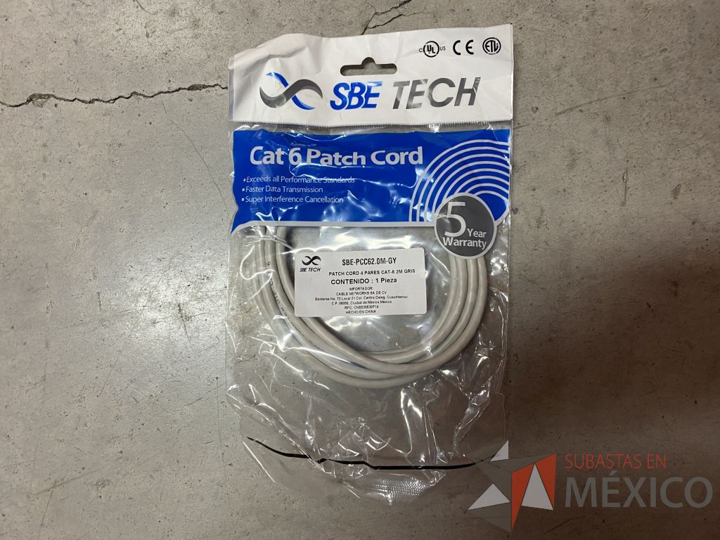 Lote 211 - 443 Cables de red UTP categoría 6 de 2 metros color gris, 502 Cables de red UTP categoría 6 de 1 metro color gris ... - Imagen 14