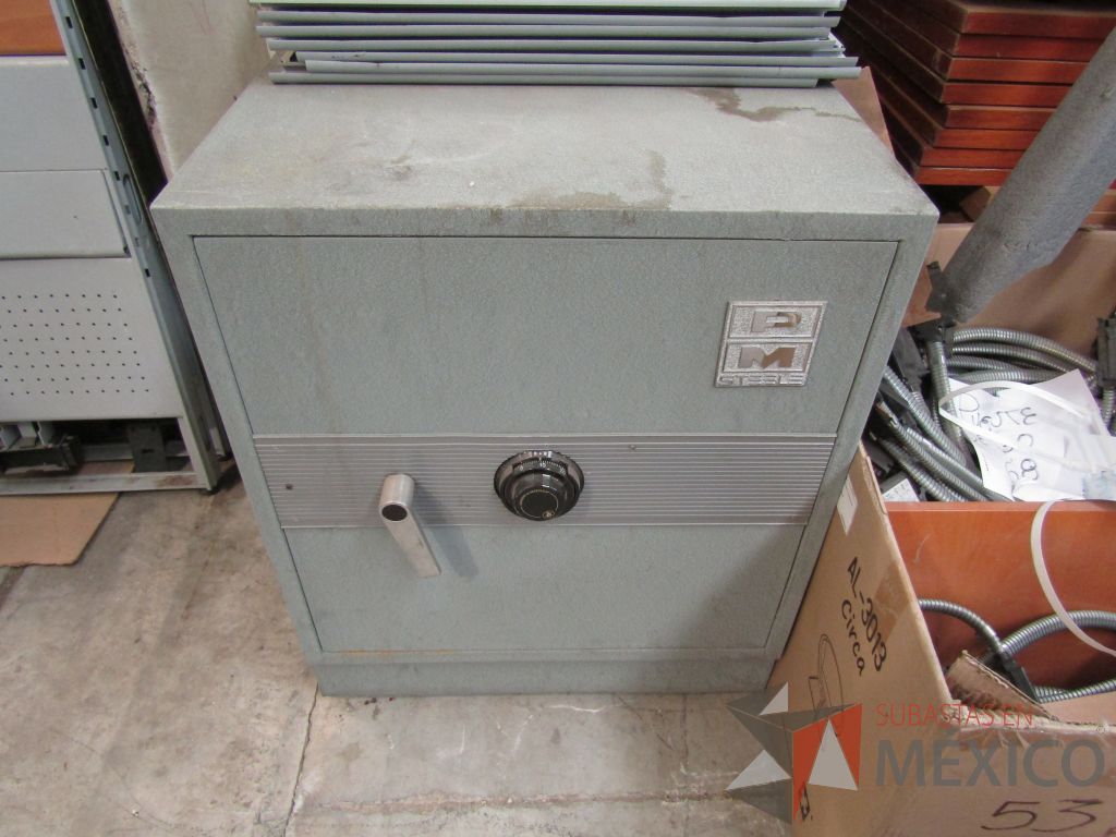 Lote 117 - Caja fuerte color gris, PM STEELE - Imagen 2