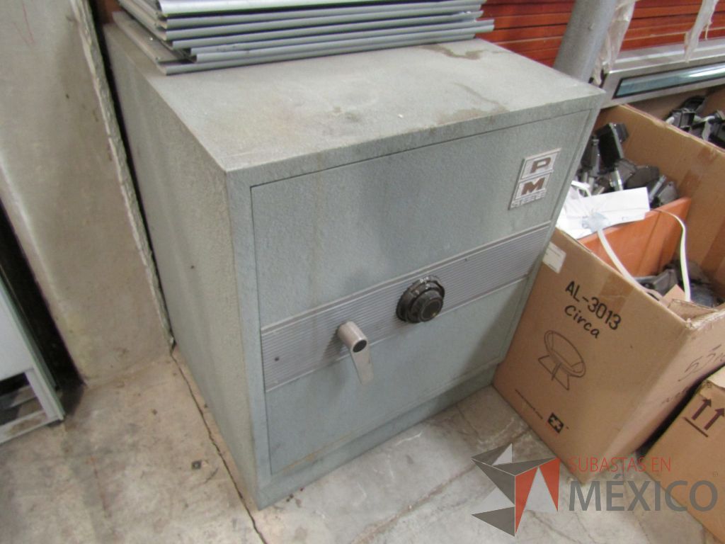 Lote 117 - Caja fuerte color gris, PM STEELE - Imagen 4