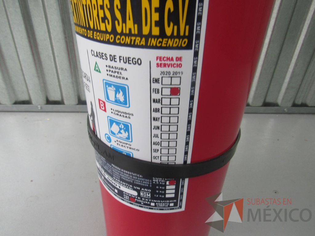 Lote 045 -L 3 Extintores de 4.5 kg de capacidad y 1 de 2kg de capacidad - Imagen 6