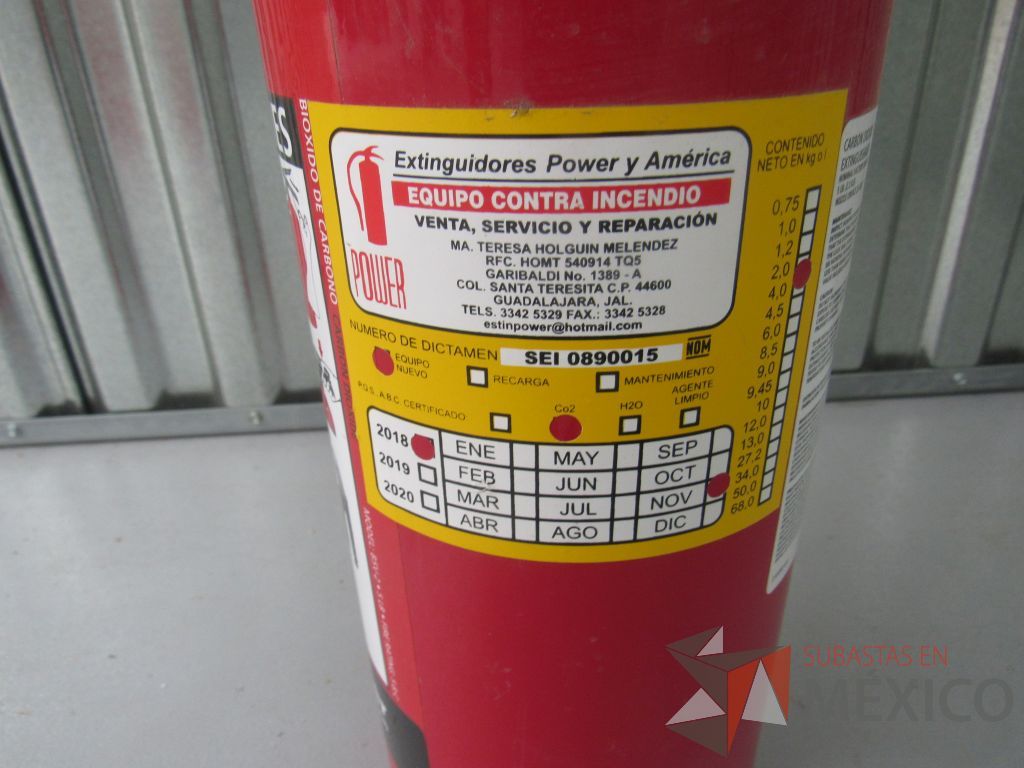 Lote 045 -L 3 Extintores de 4.5 kg de capacidad y 1 de 2kg de capacidad - Imagen 3