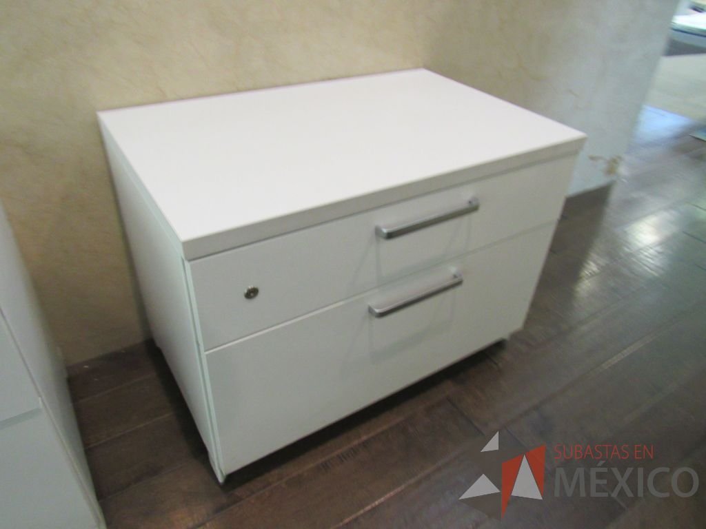 Lote 015 -8 Archiveros horizontales de 2 cajones color blanco - Imagen 7