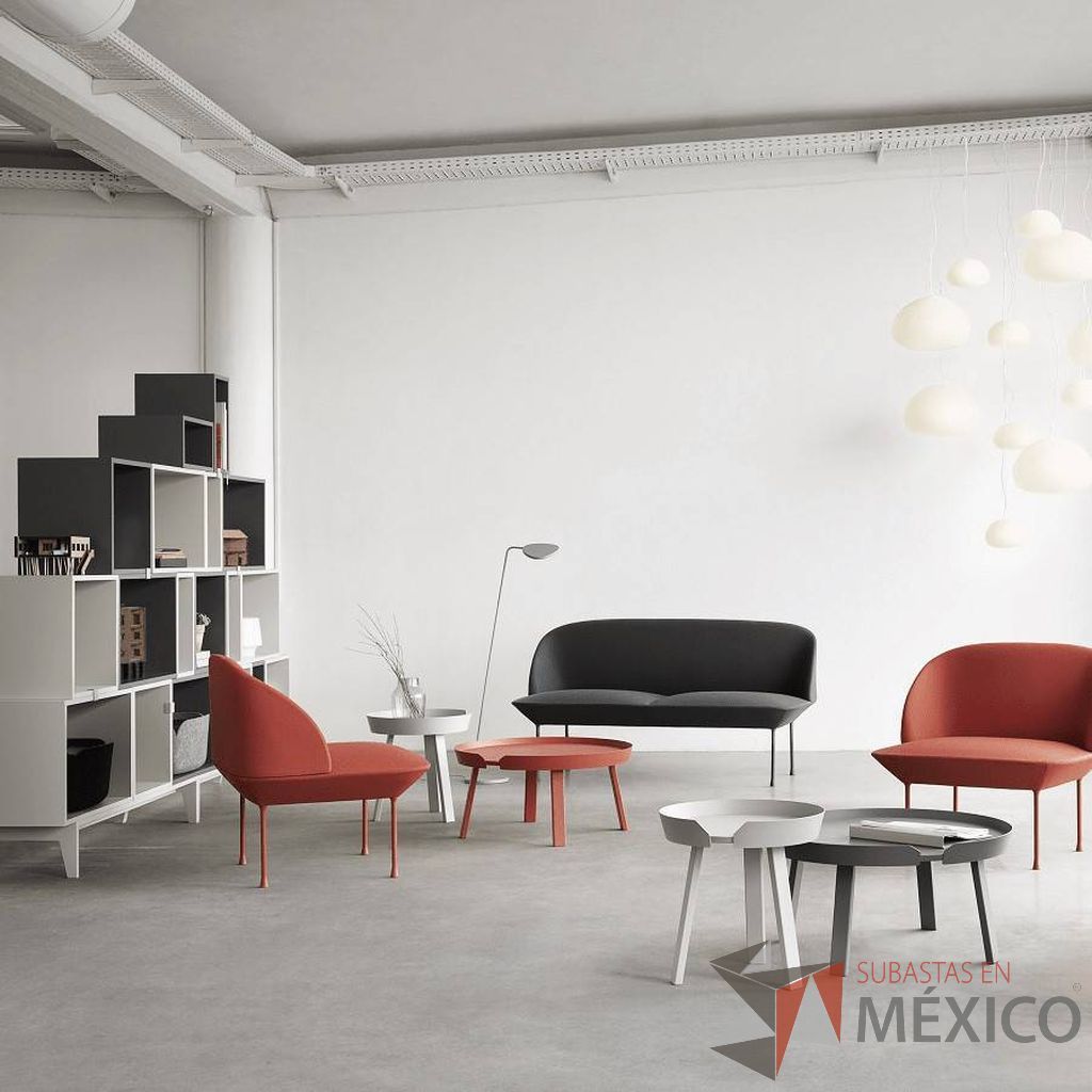 Lote 206 -Mesa de Centro Around S Rojo, Muuto - Imagen 3