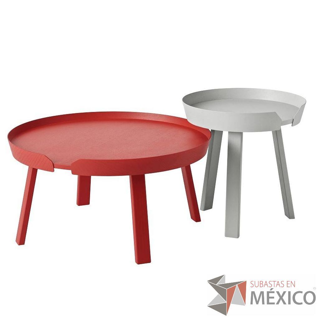 Lote 206 -Mesa de Centro Around S Rojo, Muuto - Imagen 2