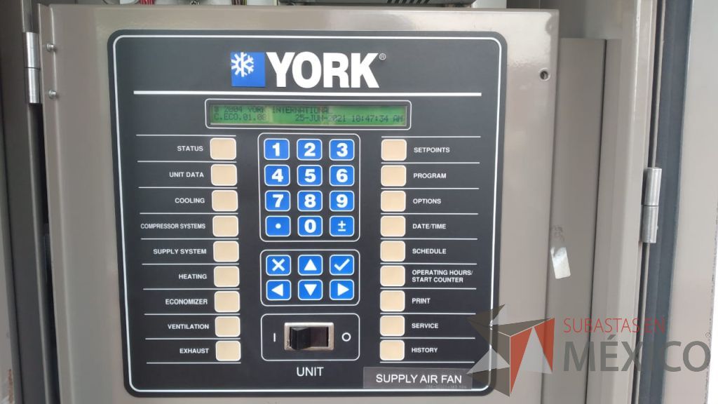 Lote 001 - Aire acondicionado YORK, Modelo: YPAL050CFC46BBDX, 50 TR, con 4 ventiladores. - Imagen 72